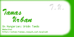 tamas urban business card